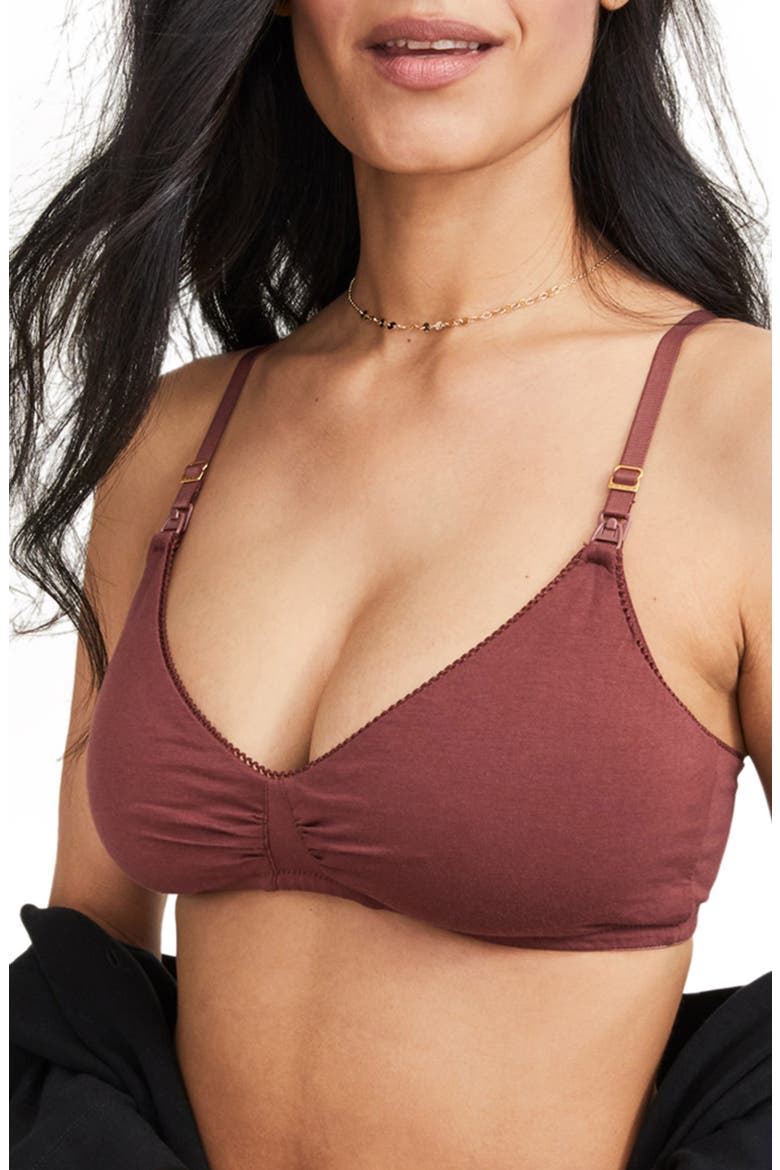 The Everyday Nursing Maternity Wireless Bra, Main, color, ANISE