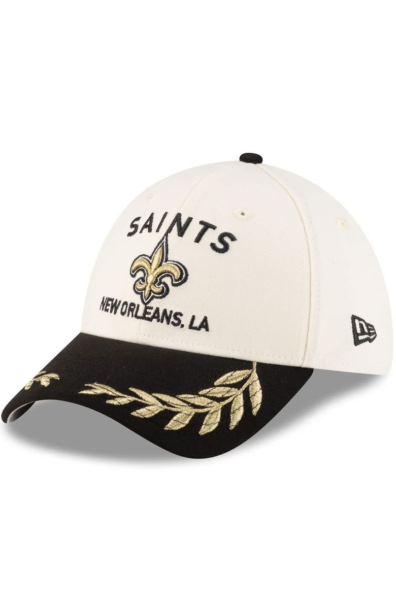 New Era Men's New Era Cream/Black New Orleans Saints 2025 NFL Draft 39THIRTY Flex Hat, Alternate, color, Cream