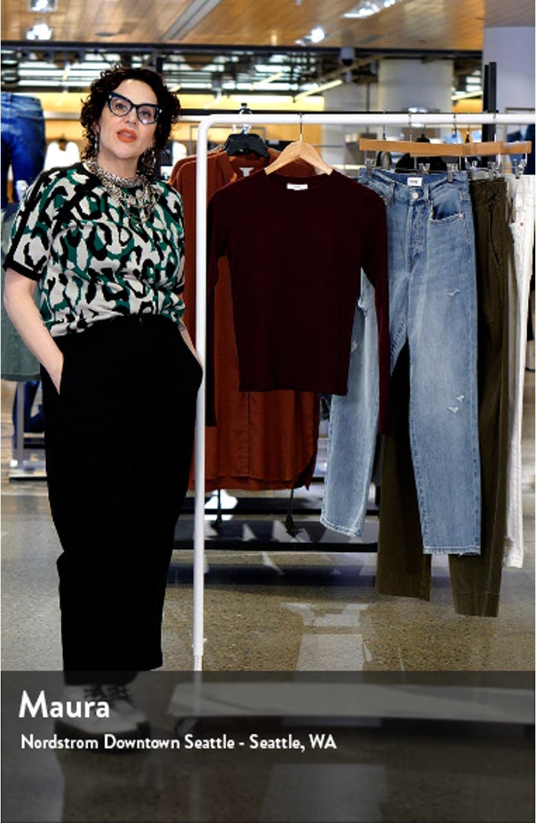 Rib Knit Crewneck Top, sales video thumbnail