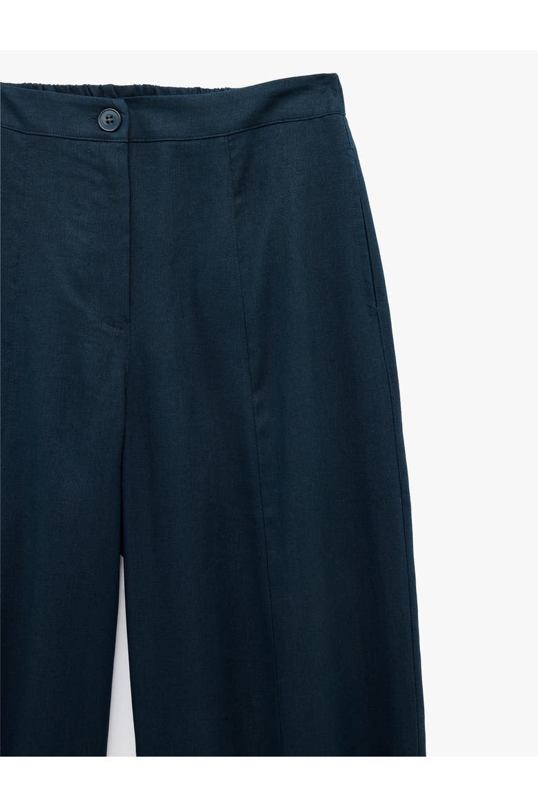 High Rise Wide Leg Barrel Pants, Alternate, color, NAVY BLUE