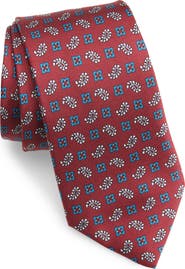 CLIFTON WILSON Paisley & Medallion Silk Tie