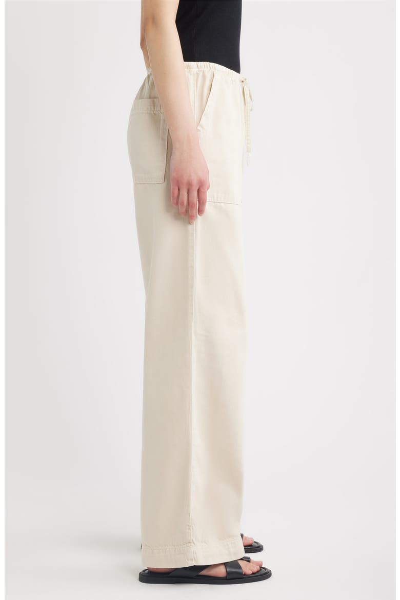 Claire Cotton Blend Wide Leg Pants, Alternate, color, SAND