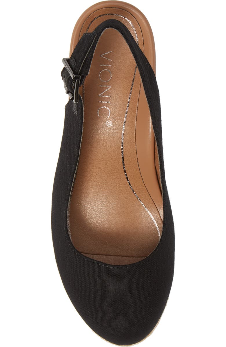 Vionic Coralina Orthaheel<sup>®</sup> Espadrille Wedge Slingback Sandal, Alternate, color,