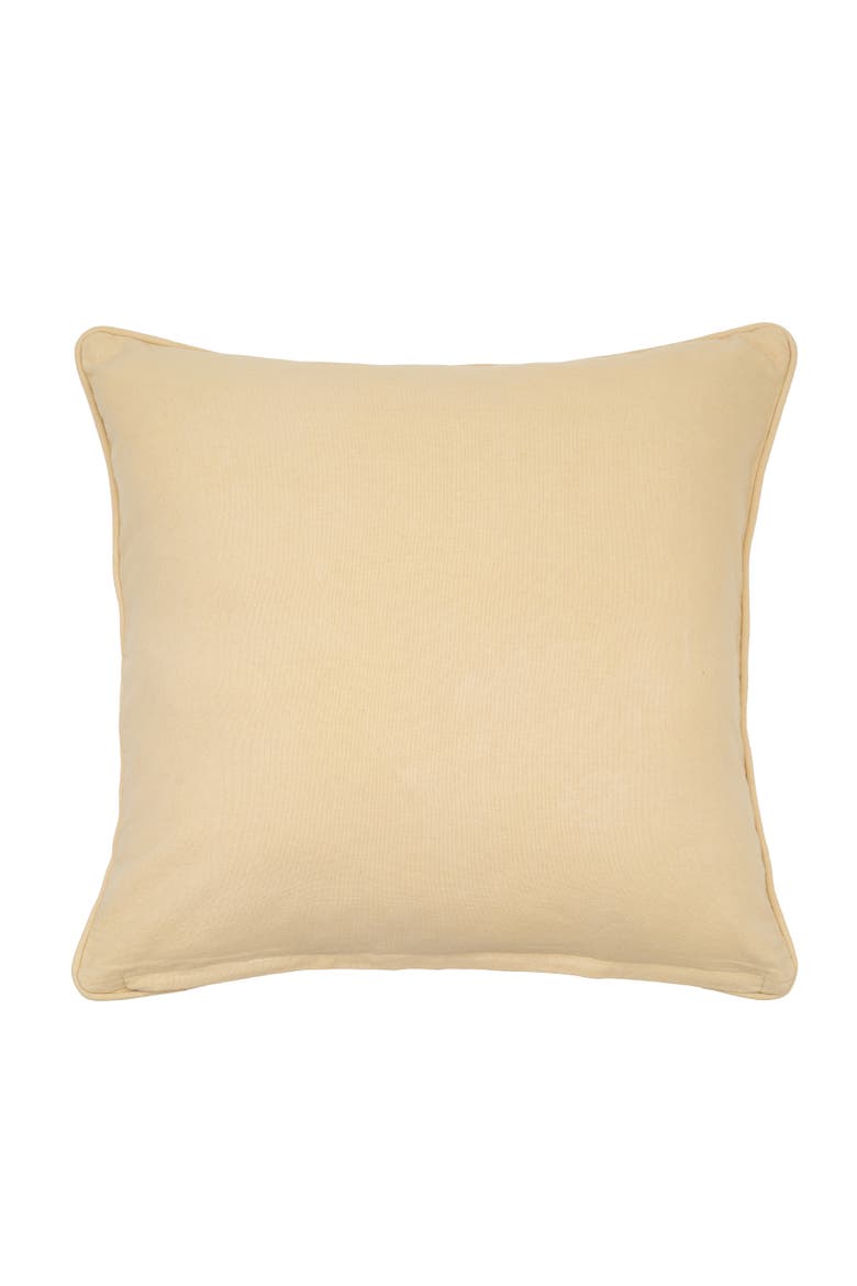 Freesia Accent Throw Pillow 18" x 18", Alternate, color, Beige