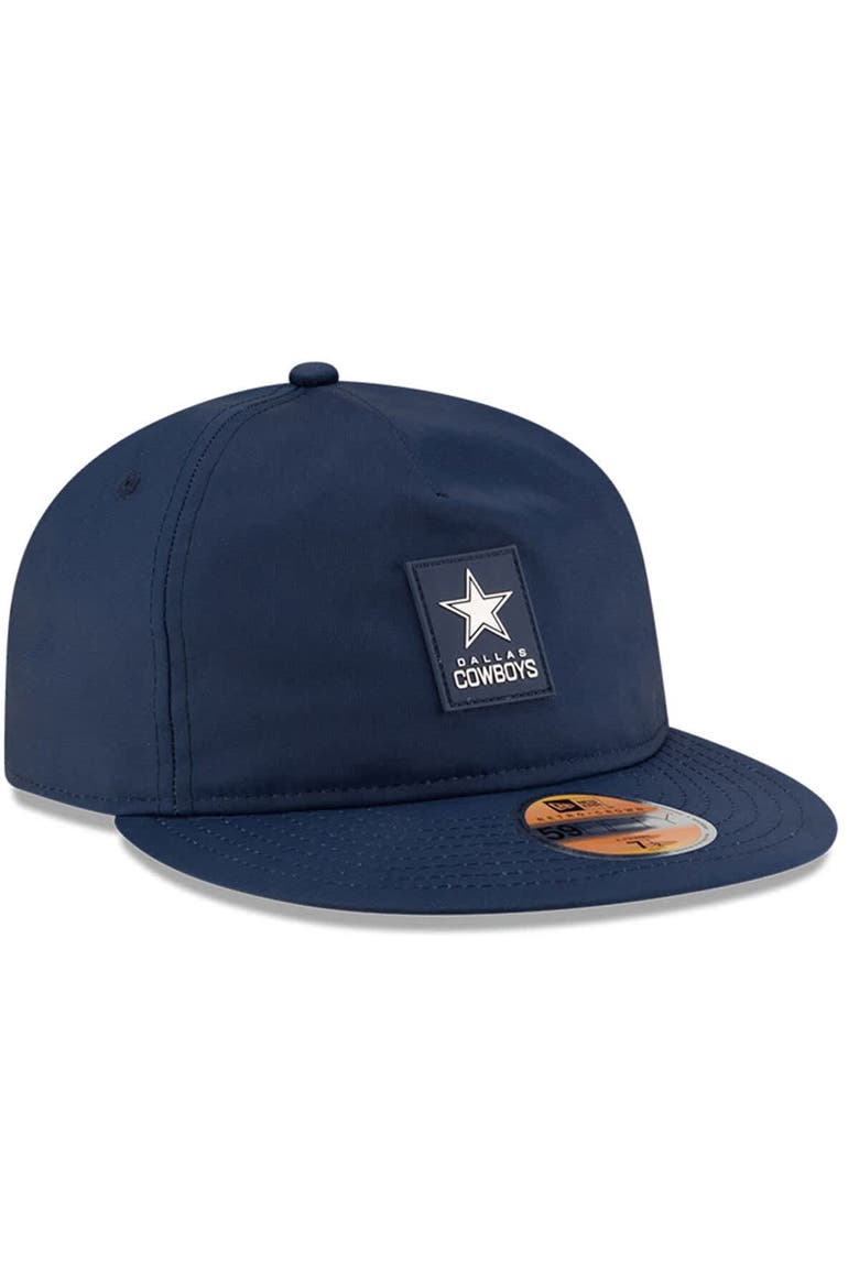 Men's New Era Navy Dallas Cowboys 2025 Sideline  Retro Crown 59FIFTY Fitted Hat, Alternate, color, Navy