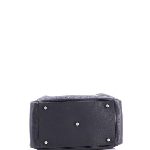 Pre-owned Hermes Hermes Lindy Bag Clemence 30 In Black