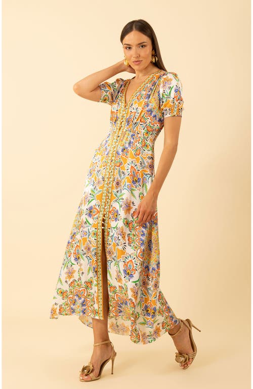 Hale Bob Ila Maxi Dress In Brown