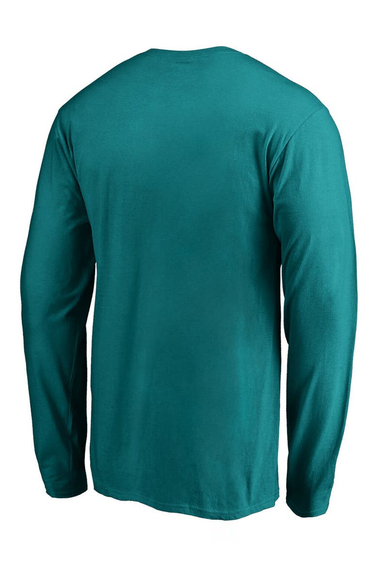 Men's Fanatics Branded Aqua Miami Dolphins Team Lockup Long Sleeve T-Shirt, Alternate, color, AQUA