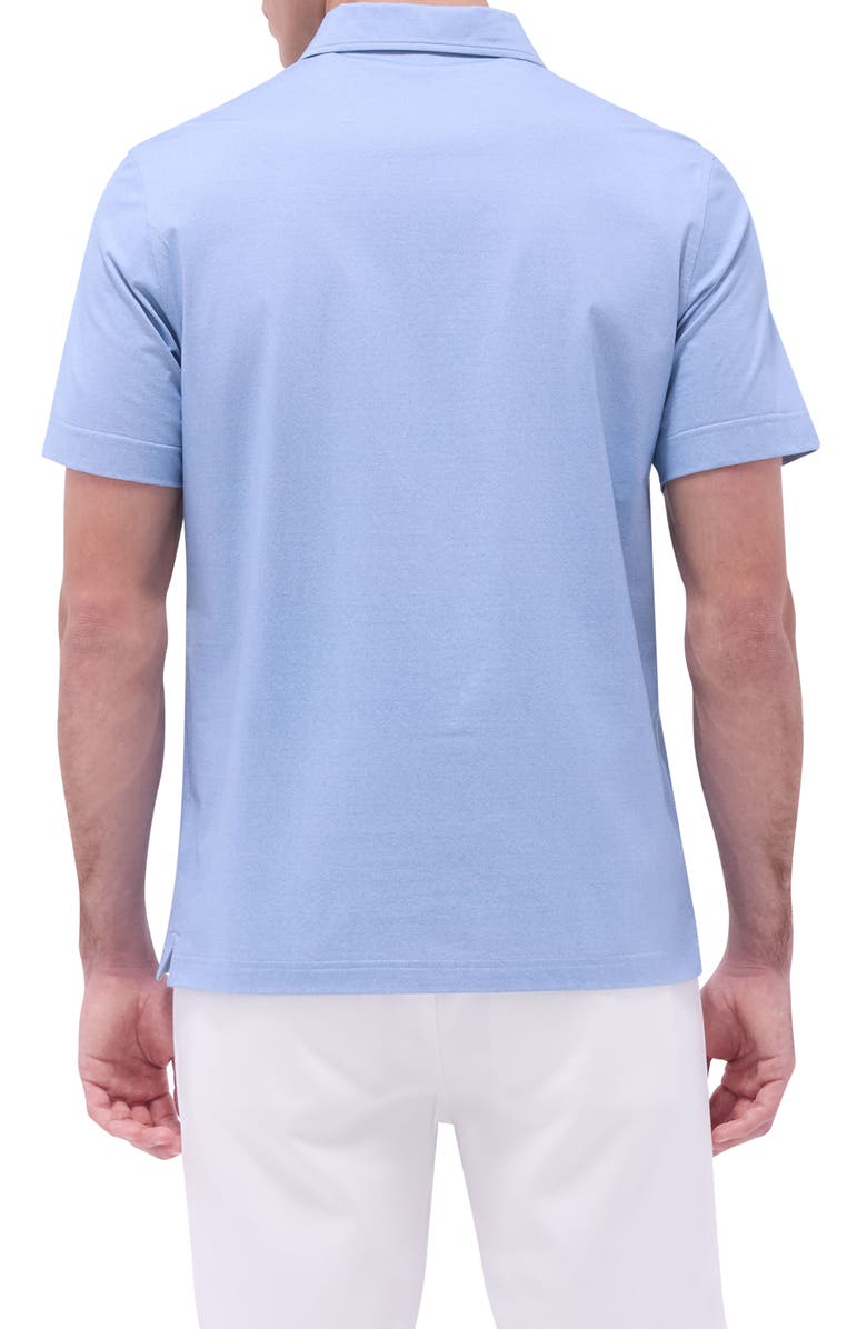 Bugatchi Vincent OoohCotton<sup
®</sup
Double Knit Solid Polo, Alternate, color, Air Blue