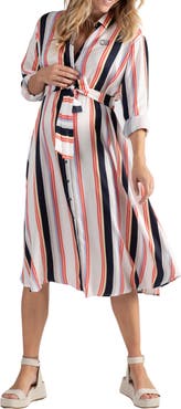 Cache Coeur Normandie maternity and nursing shirt dress