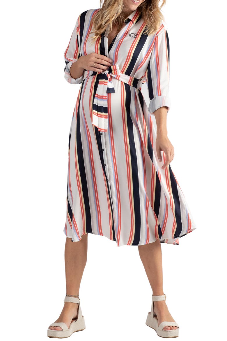 Normandie maternity and nursing shirt dress video