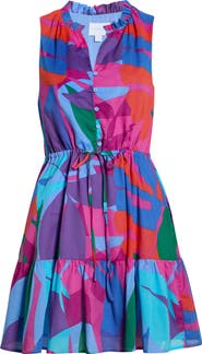 SUGARLIPS Vemmy Abstract Print Itzelk Shift Dress