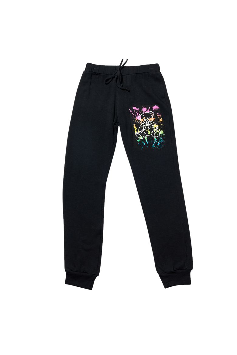 Sweatpants with screen - Big kid, Alternate, color, Black Paint