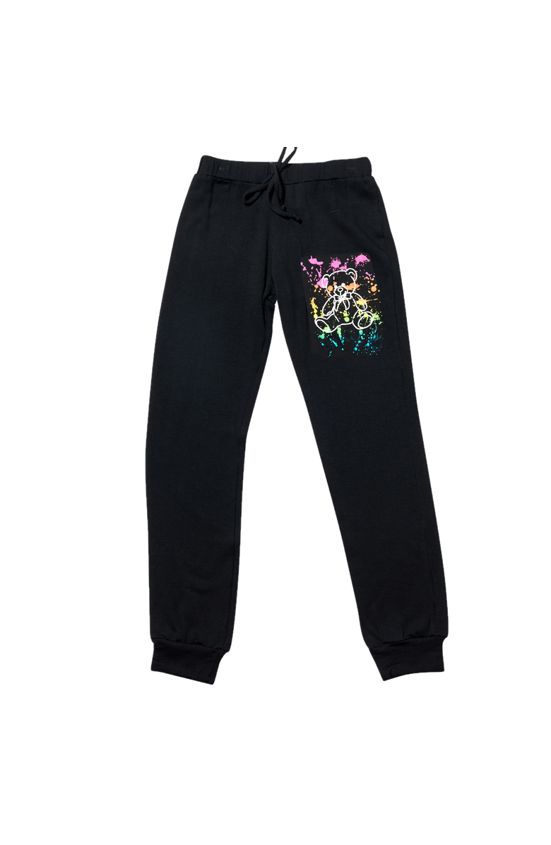 Malibu Sugar Sweatpants with screen - Big kid, Alternate, color, Black Paint