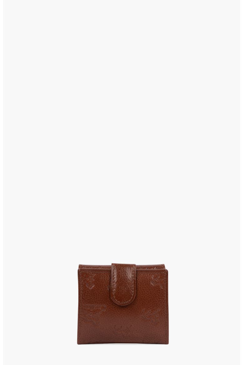Cavalo Lusitano Mini Leather Wallet 530, Alternate, color, Camel Brown