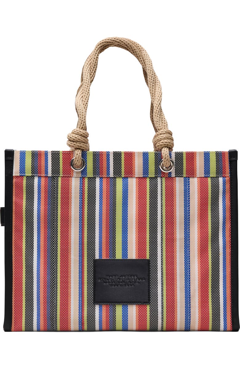Marc Jacobs The Stripe Mesh Large Tote Bag, Alternate, color, Red Multi
