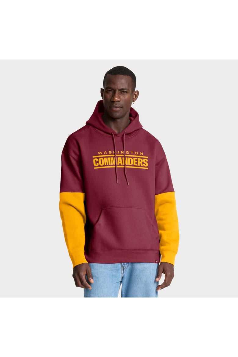 Men's Fanatics Burgundy Washington Commanders Helmet Pullover Hoodie, Alternate, color, Burgundy