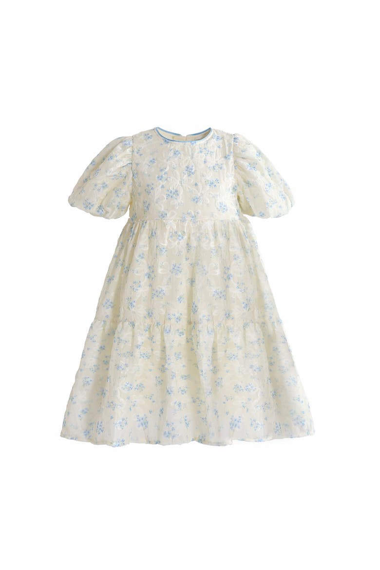Bloom Tiered Floral Dress, Main, color, Ivory