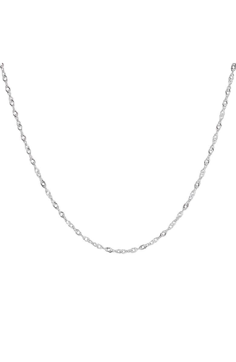 Alex and Ani Singapore Chain Layering Necklace, Main, color, Silver