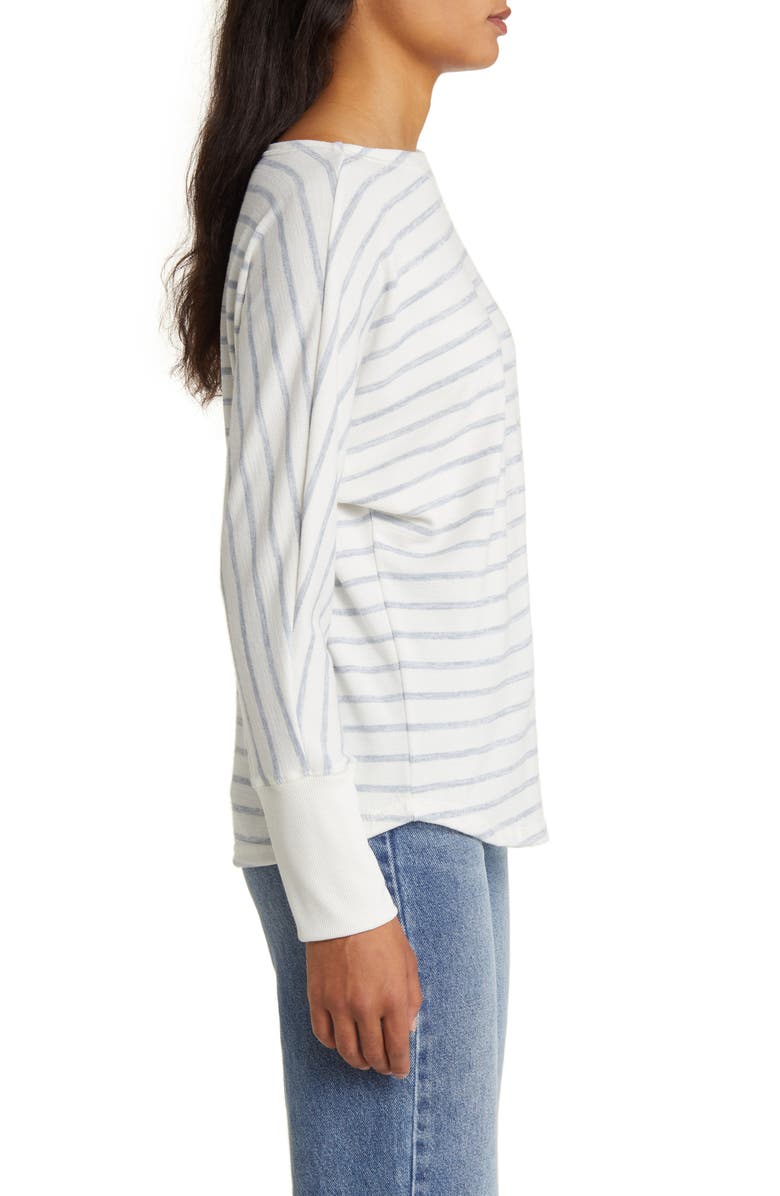 Caslon<sup>®</sup> Stripe Dolman Sleeve Top, Alternate, color, 