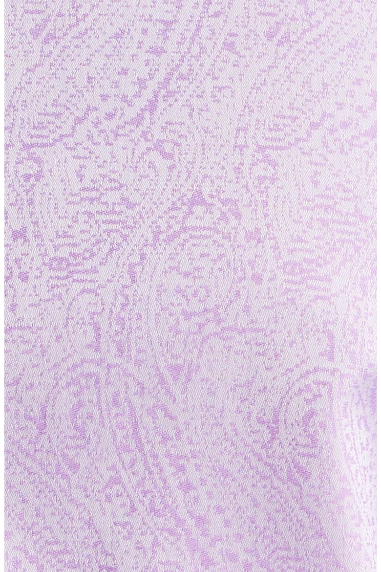Roma Regular Fit Violet Paisley Jacquard Cotton Dress Shirt, Alternate, color, VIOLA