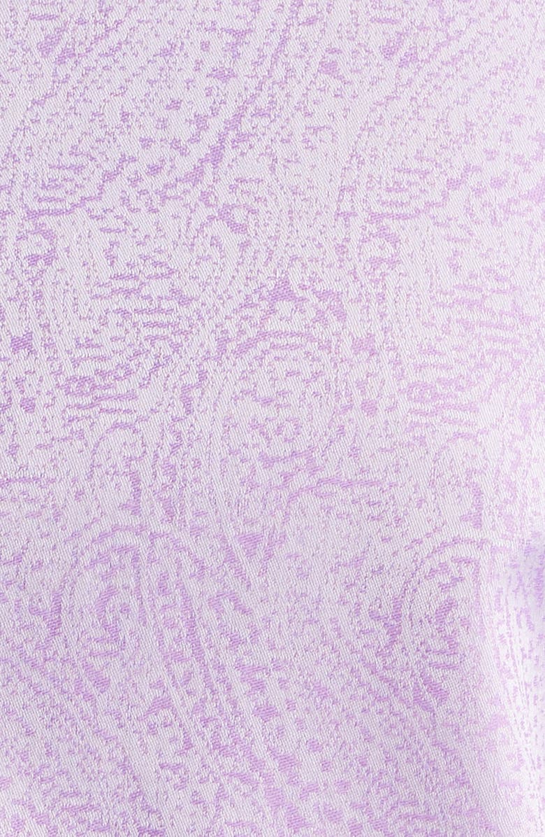 Etro Roma Regular Fit Violet Paisley Jacquard Cotton Dress Shirt, Alternate, color, Viola