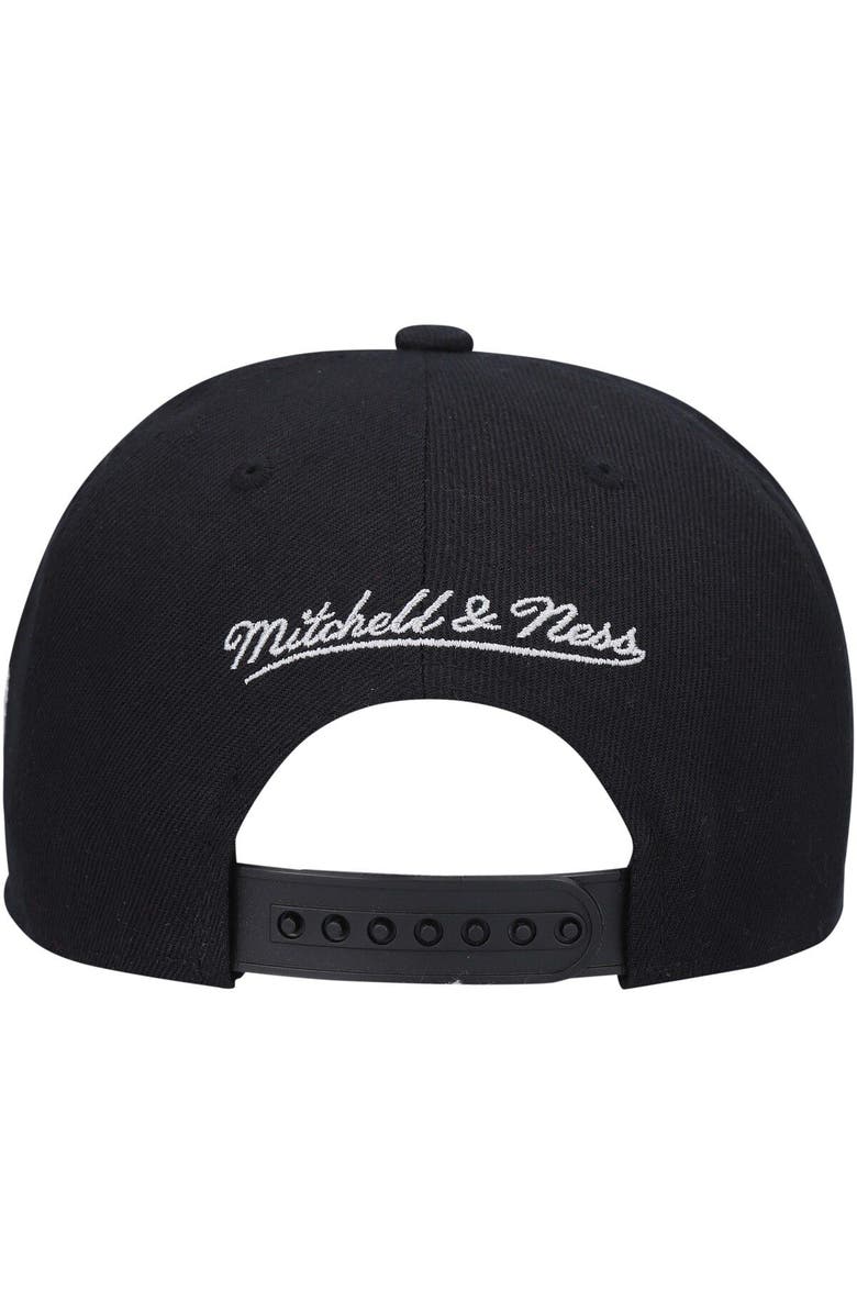 Mitchell & Ness Youth Mitchell & Ness Black/Gray Las Vegas Raiders Team Script Snapback Hat, Alternate, color, 