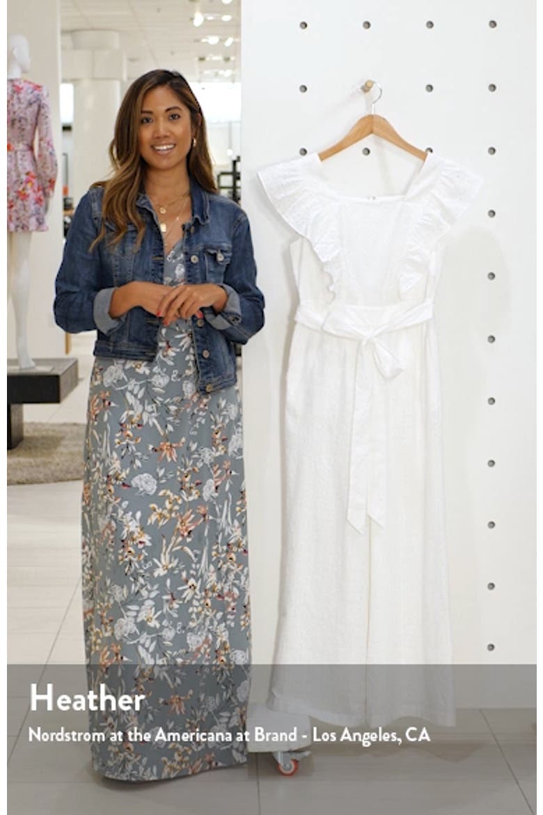 Ruffle Sleeve Lace Jumpsuit video