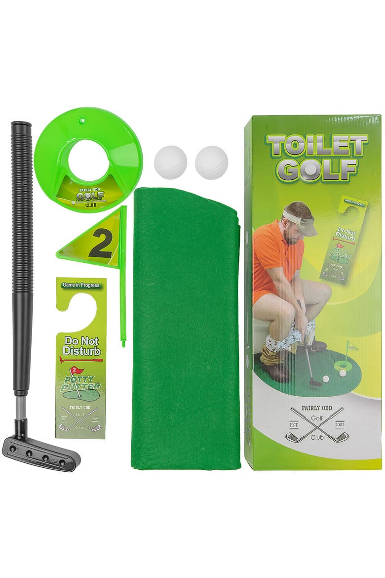 Potty Putter, Toilet Time Golf Game, Adult Gag Gift, Alternate, color, Multicolored