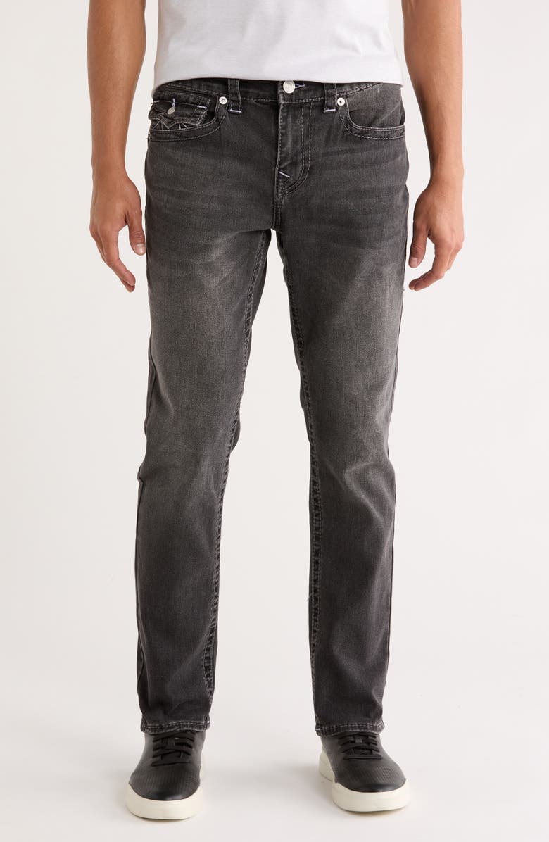 True Religion Rocco Skinny Jeans, Main, color, Grey Smoky Mist