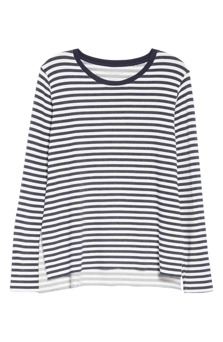 Majestic Filatures Stripe French Terry Top, Alternate, color, 