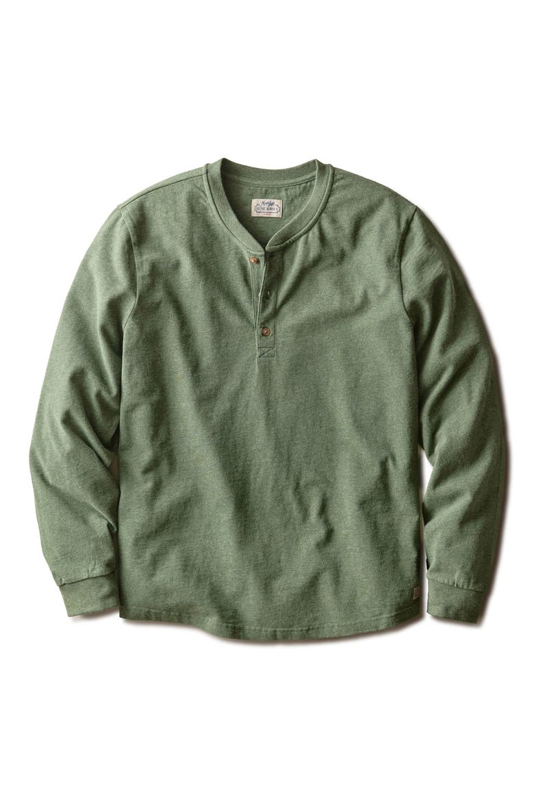 Luxe Jersey Henley, Alternate, color, BALSAM GREEN HEATHER