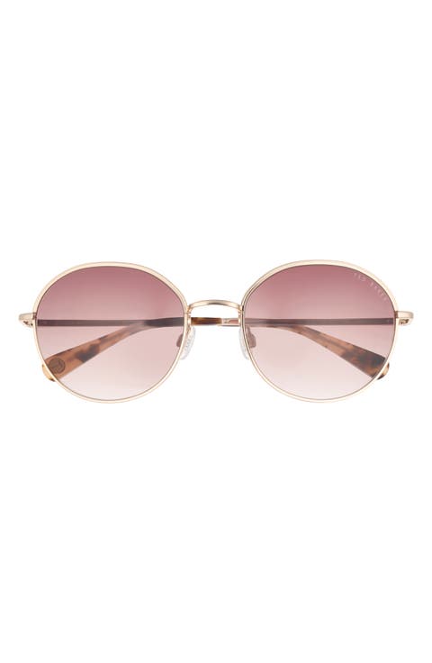 56mm Gradient Round Sunglasses