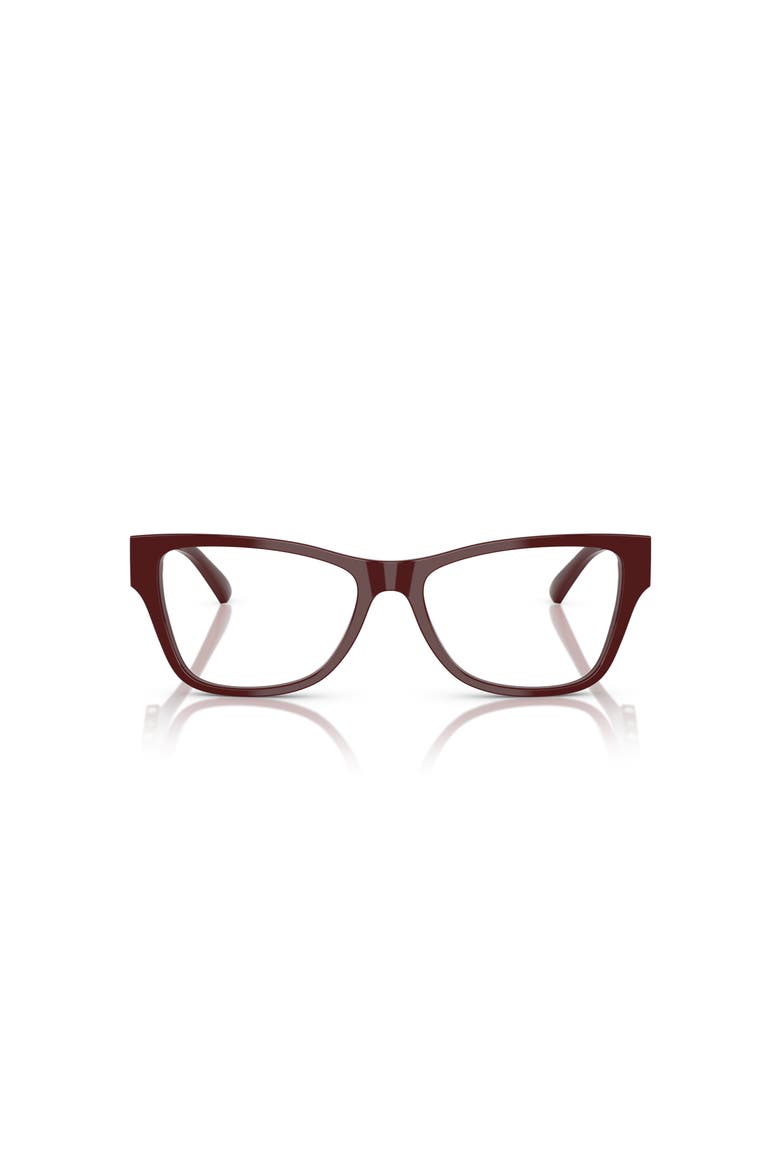 54mm Rectangle optical glasses, Alternate, color, Red