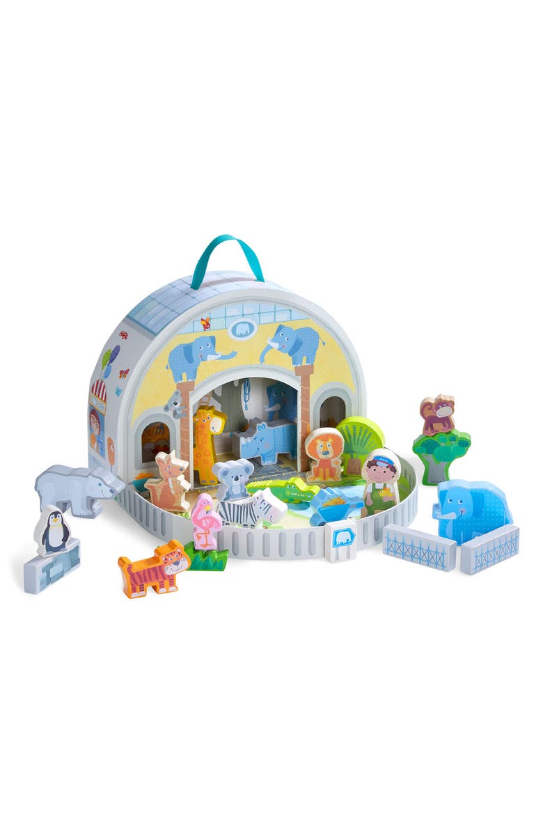HABA Play World at the Zoo 22-Piece Set, Alternate, color, 