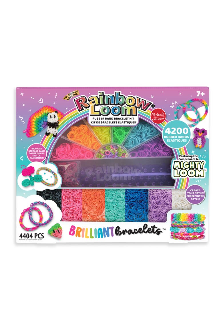 Brilliant Bracelets Rubber Band Bracelet Kit, Alternate, color, MULTI