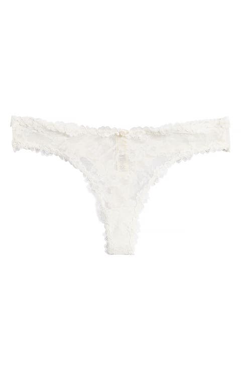 Stretch Lace Dipped Thong (Regular & Plus)