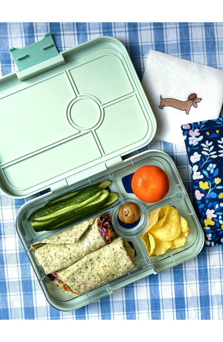 Yumbox Tapas Bento-Style Leakproof Lunch Box 5 Compartments, Alternate, color, Green