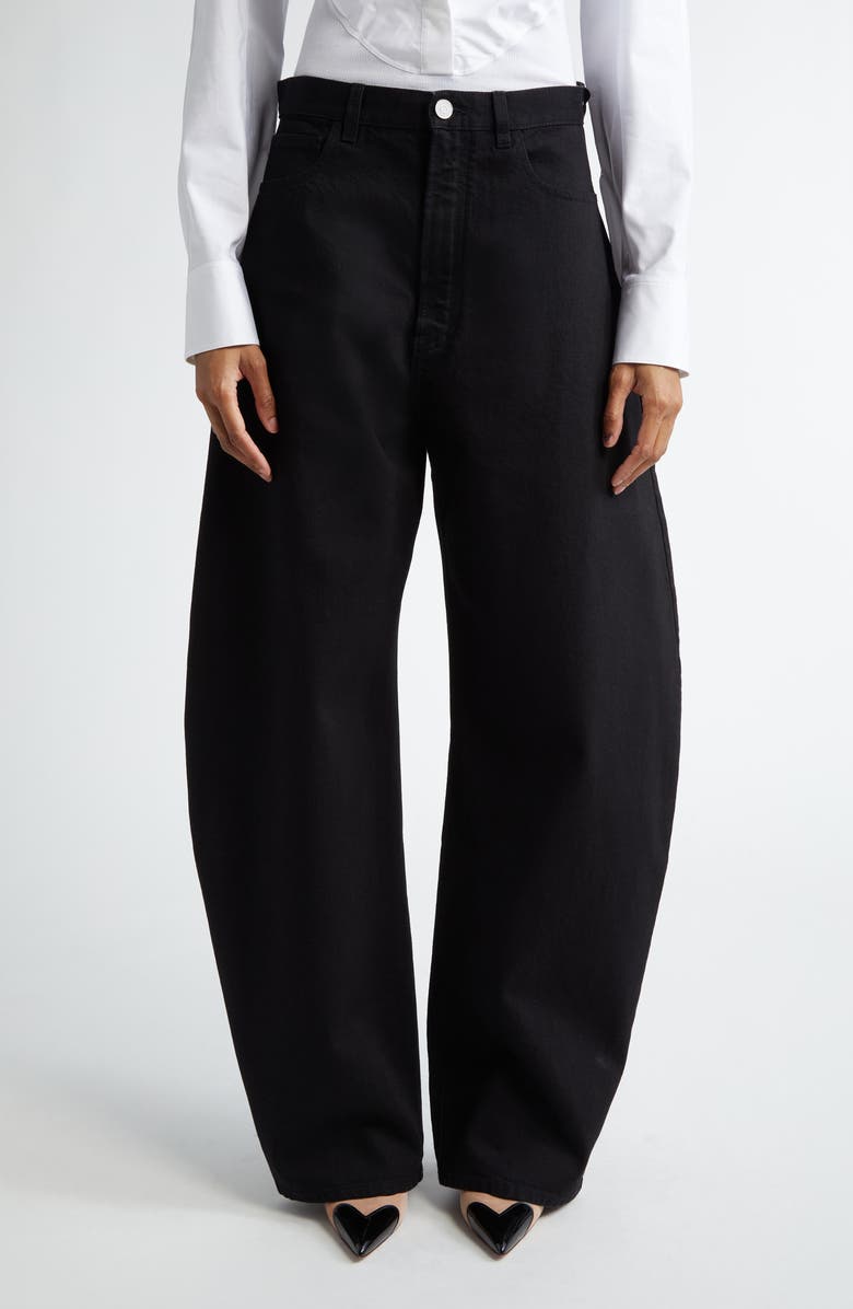 Alaïa Round Denim Jeans, Main, color,