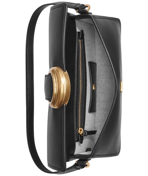 Donna Karan Valley Stream Buckle Shoulder In Black/gold