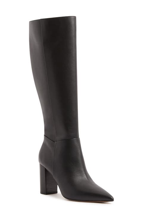 Bianca Pointed Toe Knee High Boot (Women)