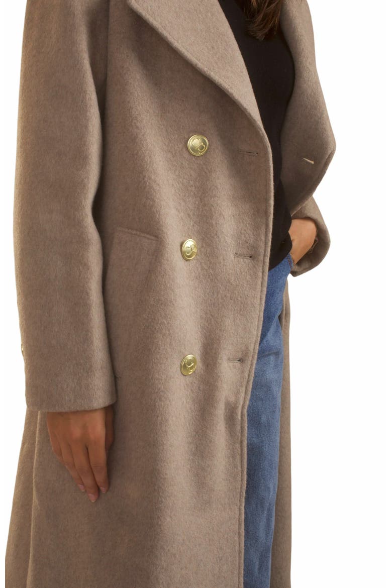 Noa Wool Cocoon Coat, Alternate, color, Camel