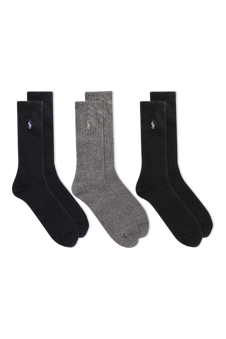 3-Pack Crew Socks, Alternate, color, ASSORTED