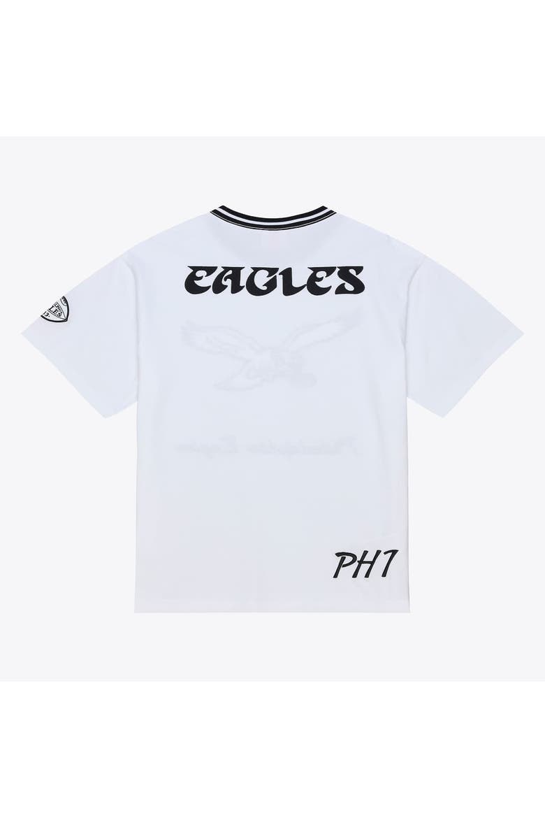 Men's Mitchell & Ness  White Philadelphia Eagles Arctic T-Shirt, Alternate, color, White
