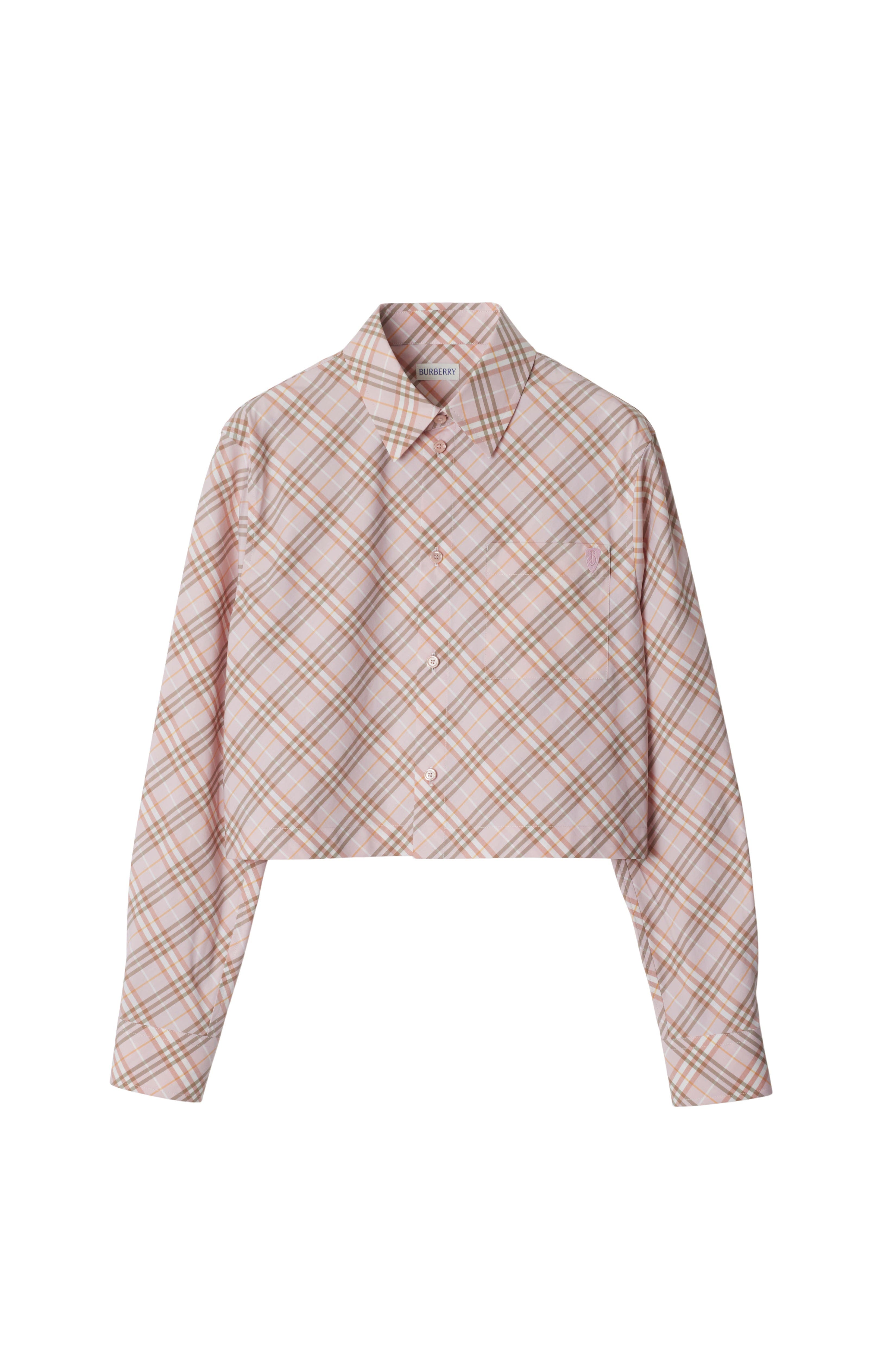 Cropped Check Cotton Shirt - image 2