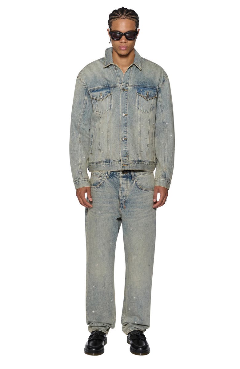 Ksubi Oh G Stagelight Metallic Denim Trucker Jacket, Alternate, color, 