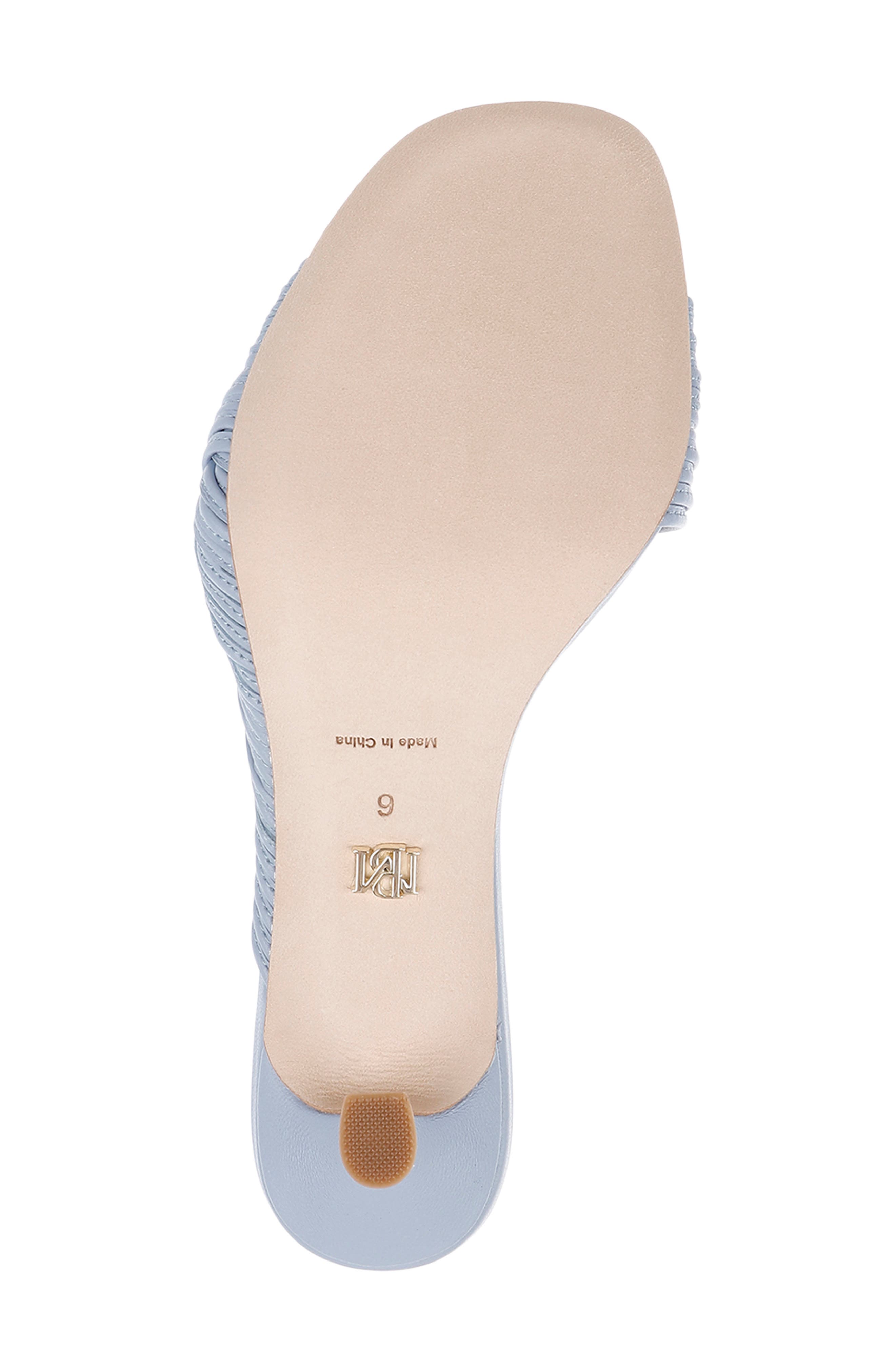 Winta Slide Sandal, Alternate, color, AQUA LEATHER