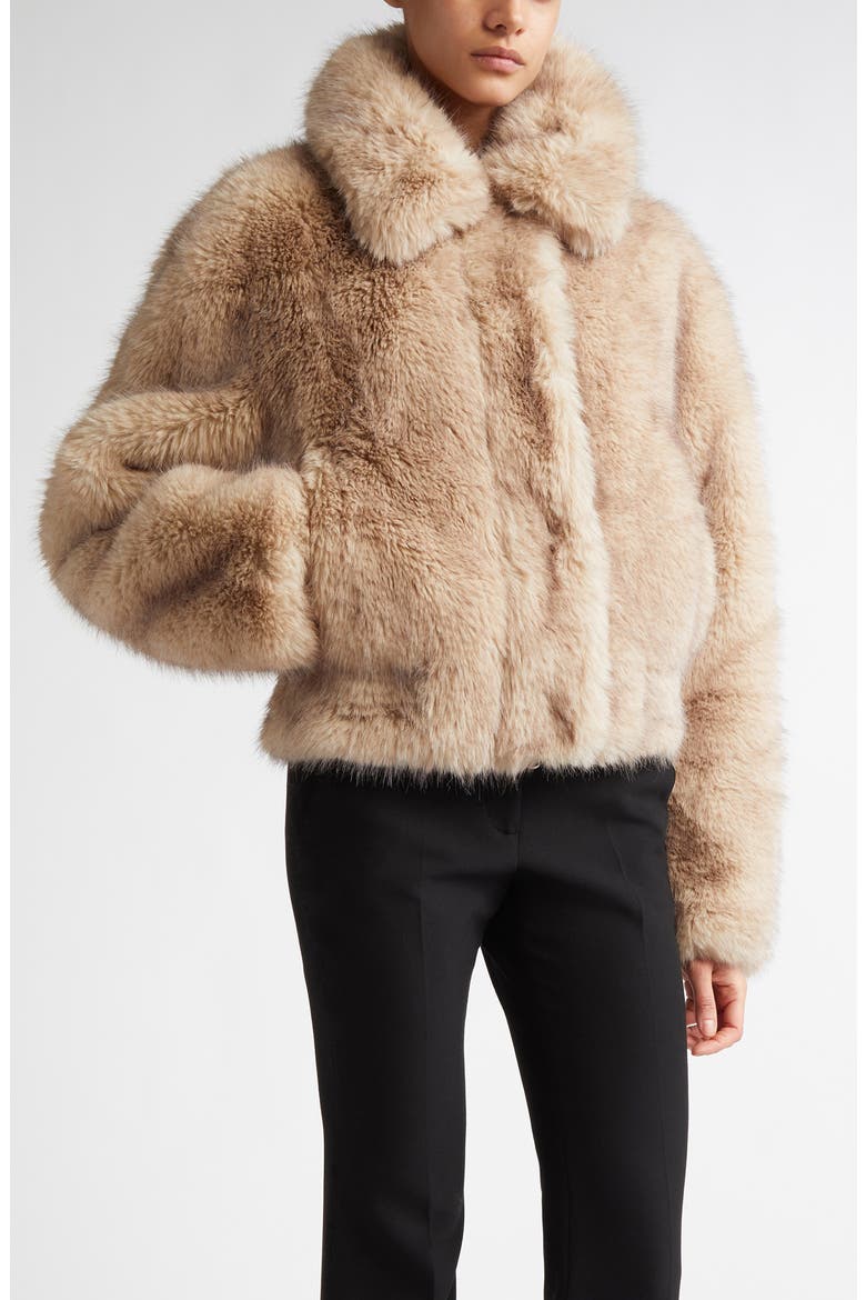 Lena Faux Fur Crop Jacket (Women) | Nordstrom