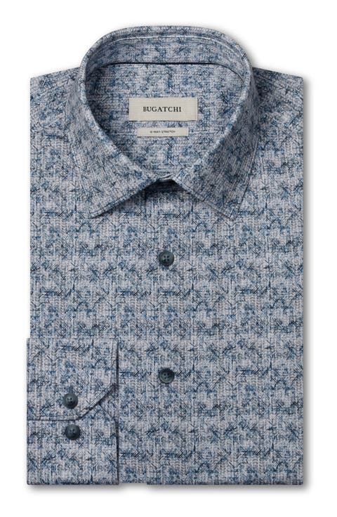 James OoohCotton® Abstract Print Button-Up Shirt