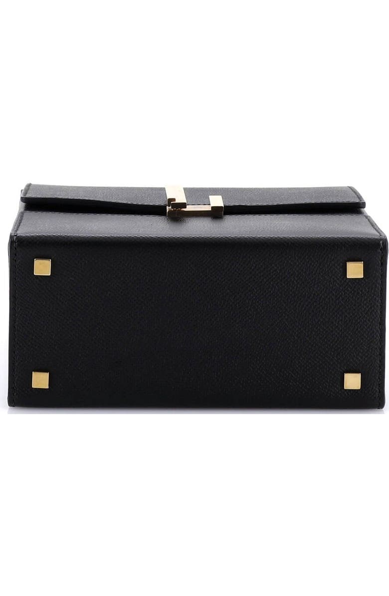 Pre-Owned Hermes Cinhetic Top Handle Bag Epsom, Alternate, color, Noir